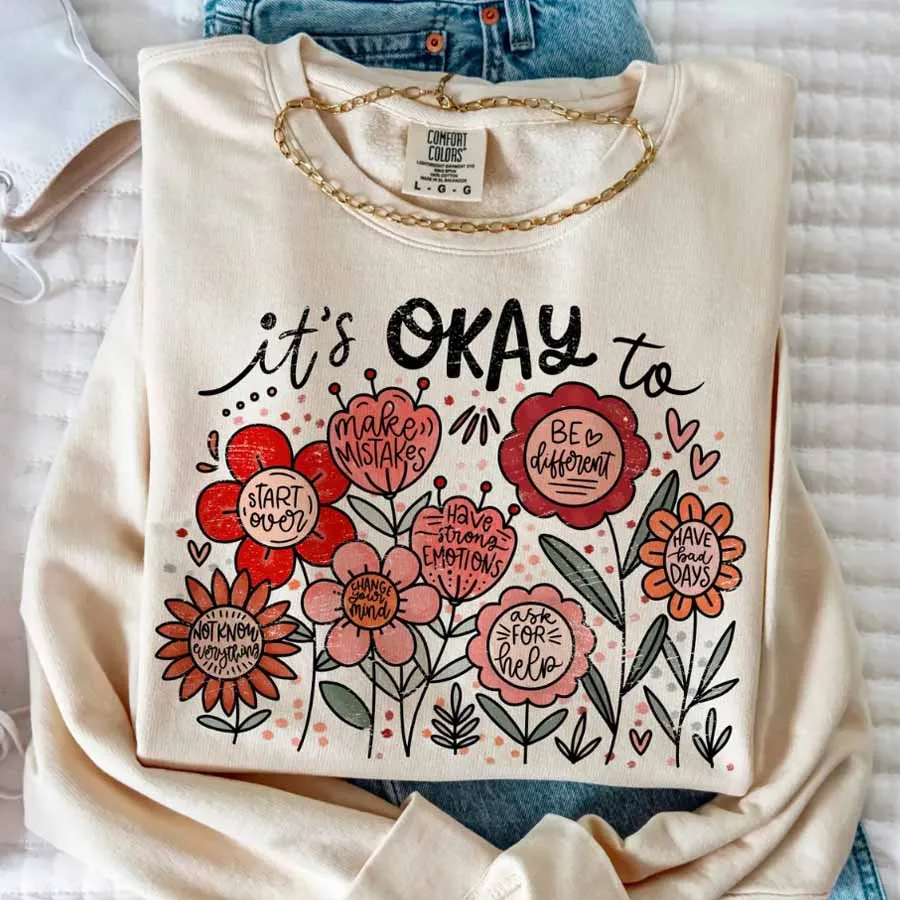 It's okay to Boho Floral Motiv - Winter Clothing Quotes recension och pris