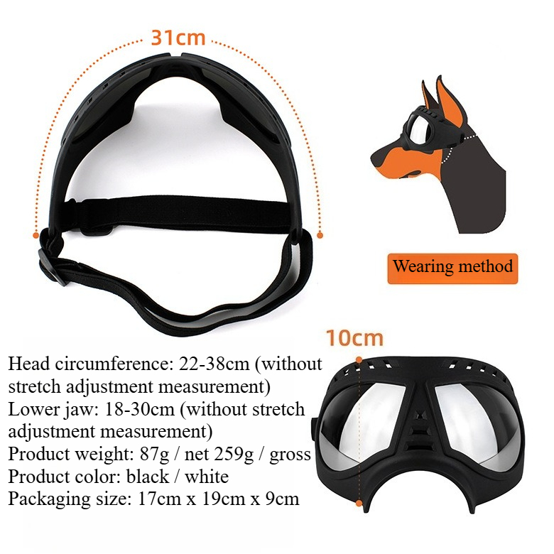 Pet Glasses for Medium Large-s - Snow Goggle Uv recension och pris