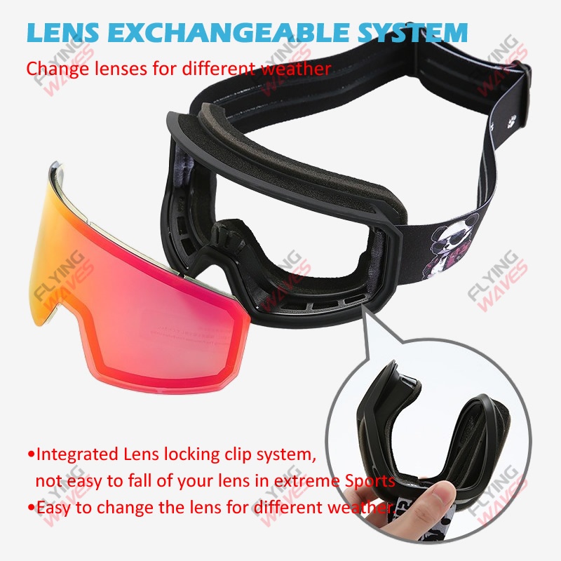 NEW Double Lens Full Ski Goggl - Snow Goggle Uv recension och pris