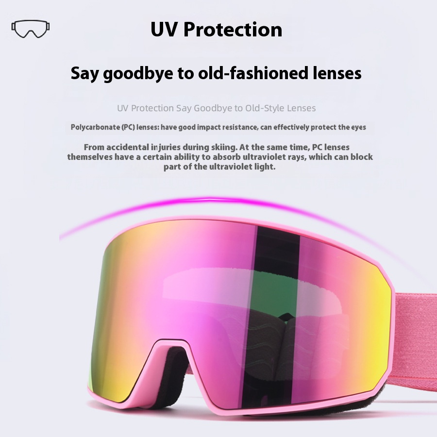 Ski Goggles Dual-Layer Anti-Fo - Snow Goggle Uv recension och pris