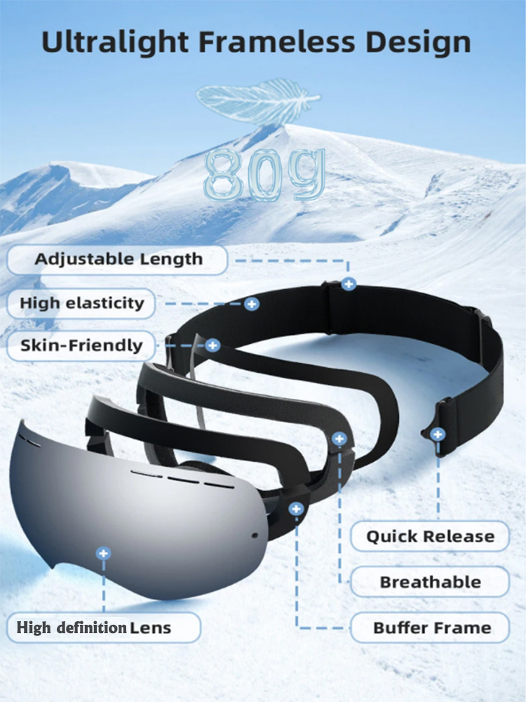 Snow glasses Men Women Outdoor - Snow Goggle Uv recension och pris